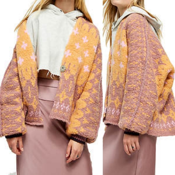 Free People Sweaters - NWT Free People Winter Wonderland Cardi